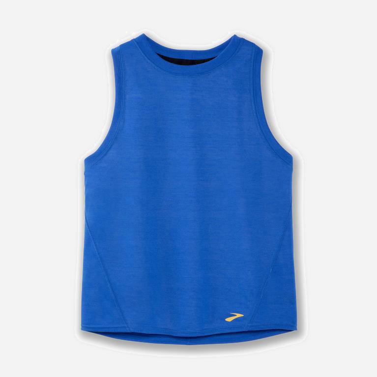 Brooks Distance Australia - Women's Running Tank Top - Blue Bolt (948073-LVH)